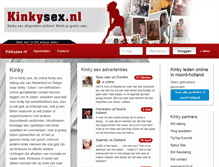 Tablet Screenshot of kinkysex.nl